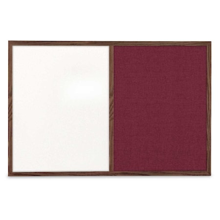 United Visual Products Slim Style Indoor Enclosed Corkboard, 36 UV504SC-SATIN-AMETHY